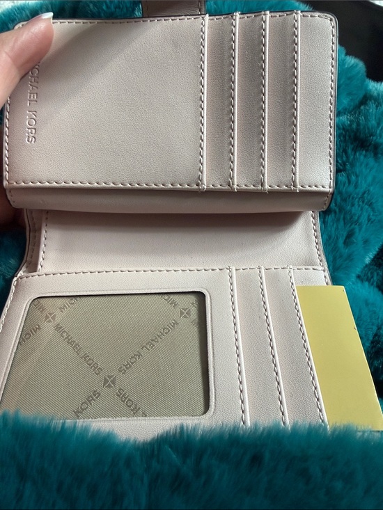 Michael Kors Accessories - Michael Kors Light Pink Leather Wallet & ID Holder
